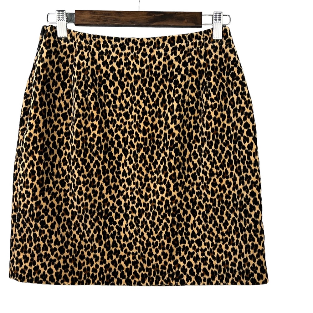 Leopard Print Mini Skirt